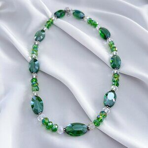 Emerald Green Bead Necklace